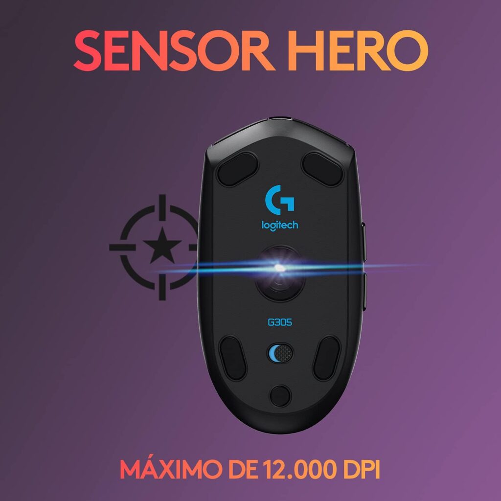 sensor-HERO-1024x1024 Mouse Gamer Logitech G305 Sem Fio Review Completo
