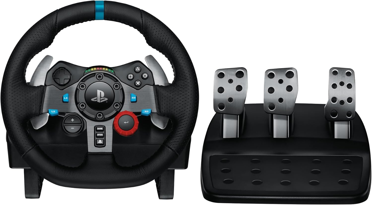 Volante-Logitech-G29-Driving-Force-e-Pedais-com-Force-Feedback Câmbio Logitech G Driving Force Review Completo