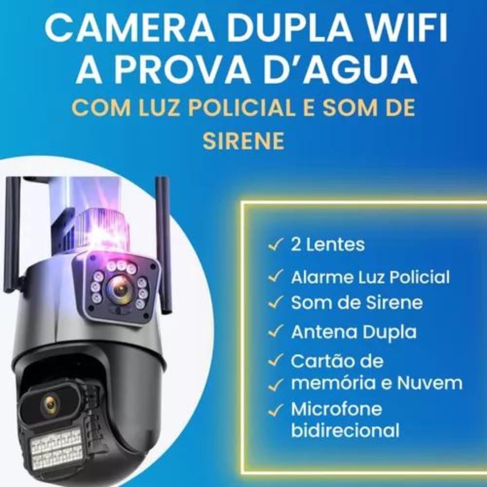 cameraP11 Câmera de Segurança Wi-Fi com Visão Noturna e Detecção Inteligente