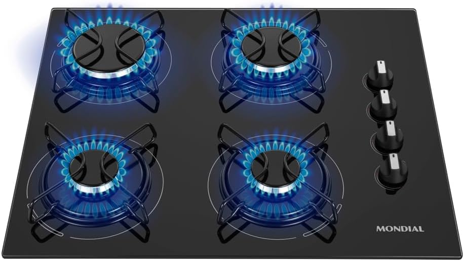 Cooktop-a-Gas-4-Bocas-Mondial-Preto-Inox-Bivolt Purificador de Água Electrolux – É rápido? Vale a pena?