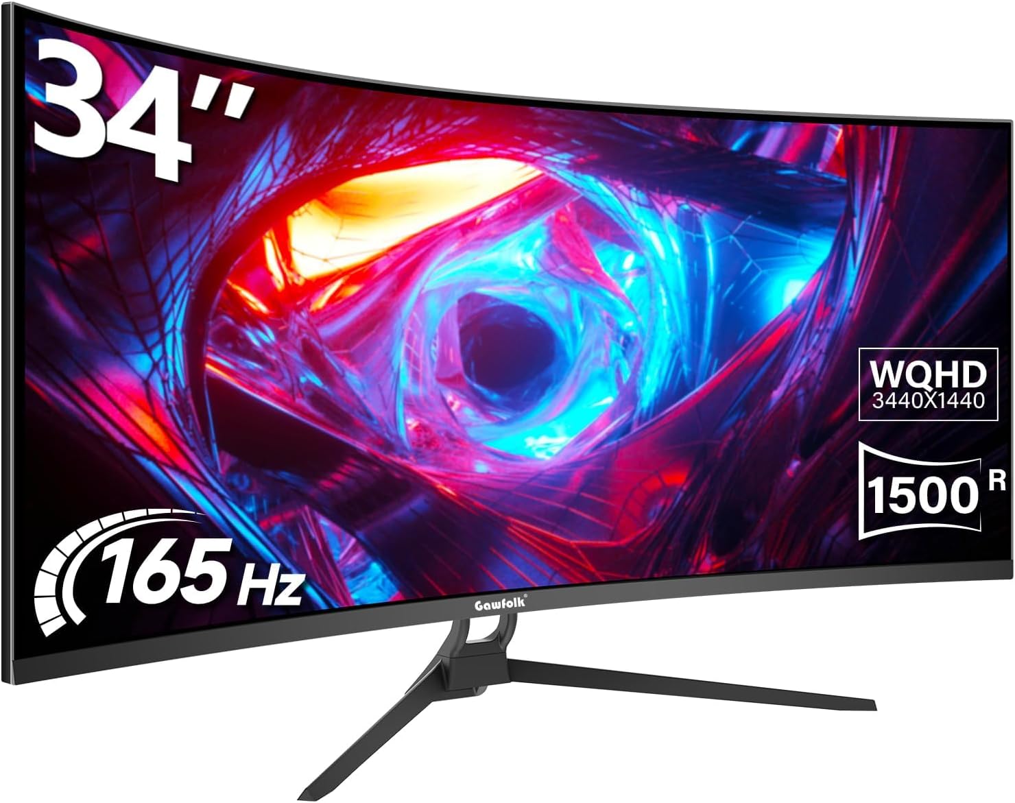 Gawfolk-Monitor-De-Jogos-Curvo-Ultrawide-De-34-Polegadas-Tela-De-Pc-1500R-165Hz-Uwqhd-3440X1440-Tela-De-Computador-Curva-Com-Freesync-Suporte-Para-Montagem-Em-Parede-75X75Mm <h1>Monitor Gamer Samsung Odyssey OLED G9 49: Vale a Pena?</h1>