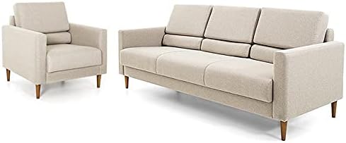 Sofa-3-Lugares-com-Poltrona-Herval-Spirit-Linho-Cafe-com-Leite Sofá Living Istambul Em Courino sofá 3L: Vale a Pena?