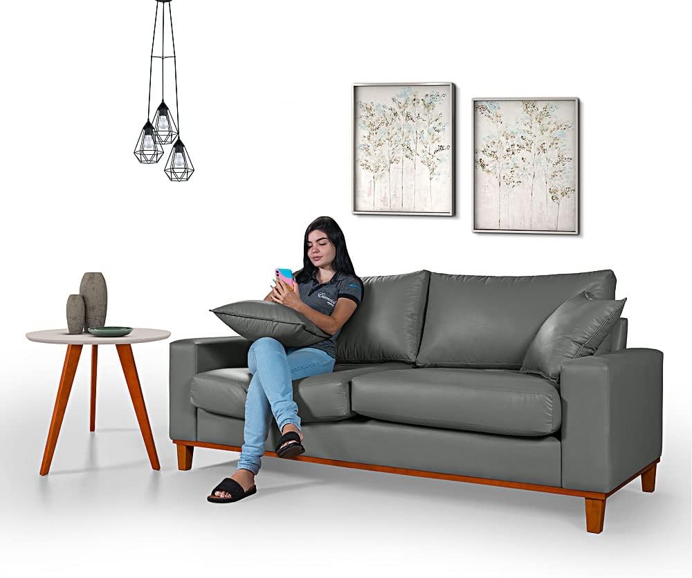 Sofa-Living-Istambul-1 Sofá Living Istambul Em Courino sofá 3L: Vale a Pena?