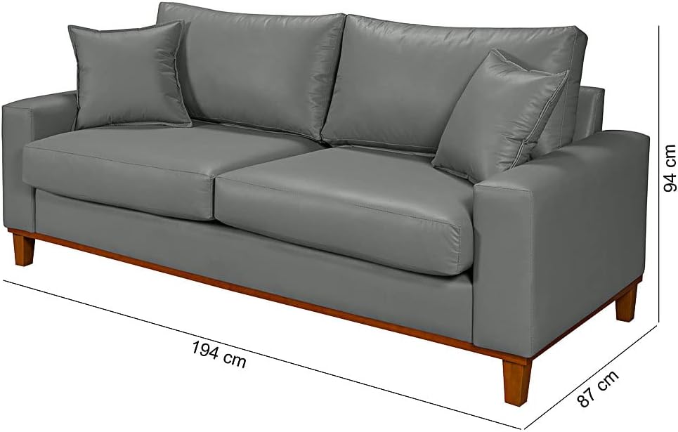 Sofa-Living Sofá Living Istambul Em Courino sofá 3L: Vale a Pena?