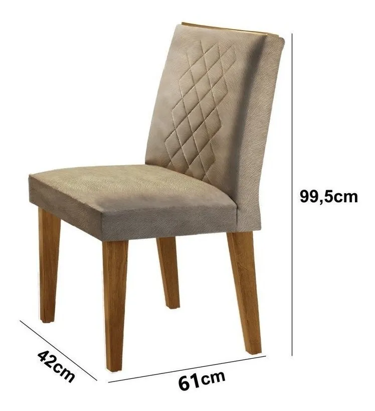 Cadeiras-Veludo Conjunto Sala De Jantar 6 cadeiras Kate 2025: O Conjunto Perfeito Para Sua Casa!