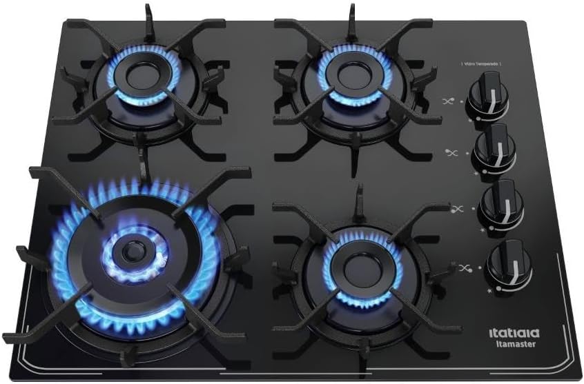 Fogao-Cooktop-Itatiaia-Itamaster-4-Bocas-Tripla-Chamas Fischer Cooktop 4 Bocas a Gás 2025: Melhor Custo-Benefício?