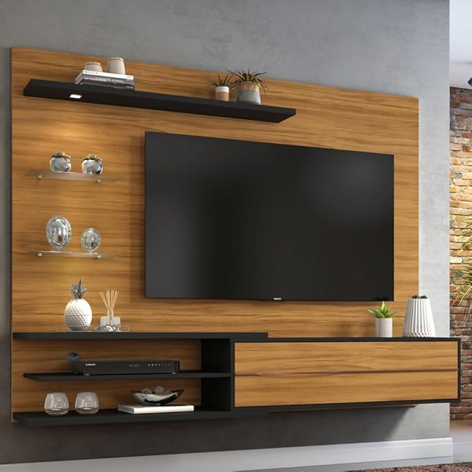 Painel-Para-Tv-Ate-60-Polegadas-180m-Trend-Com-Led-Lampada-Cor-Freijo-com-Preto Painel para TV até 60 Polegadas 2025 Com Lâmpada Led – É Bom Mesmo?