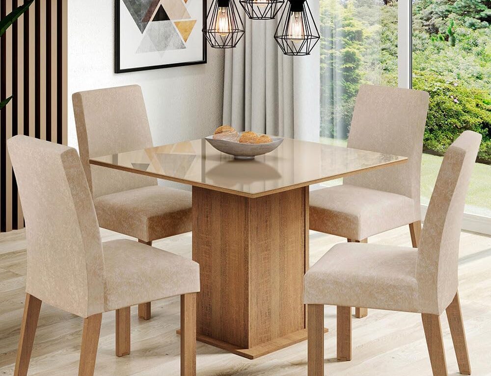 SALA DE JANTAR 4 CADEIRAS