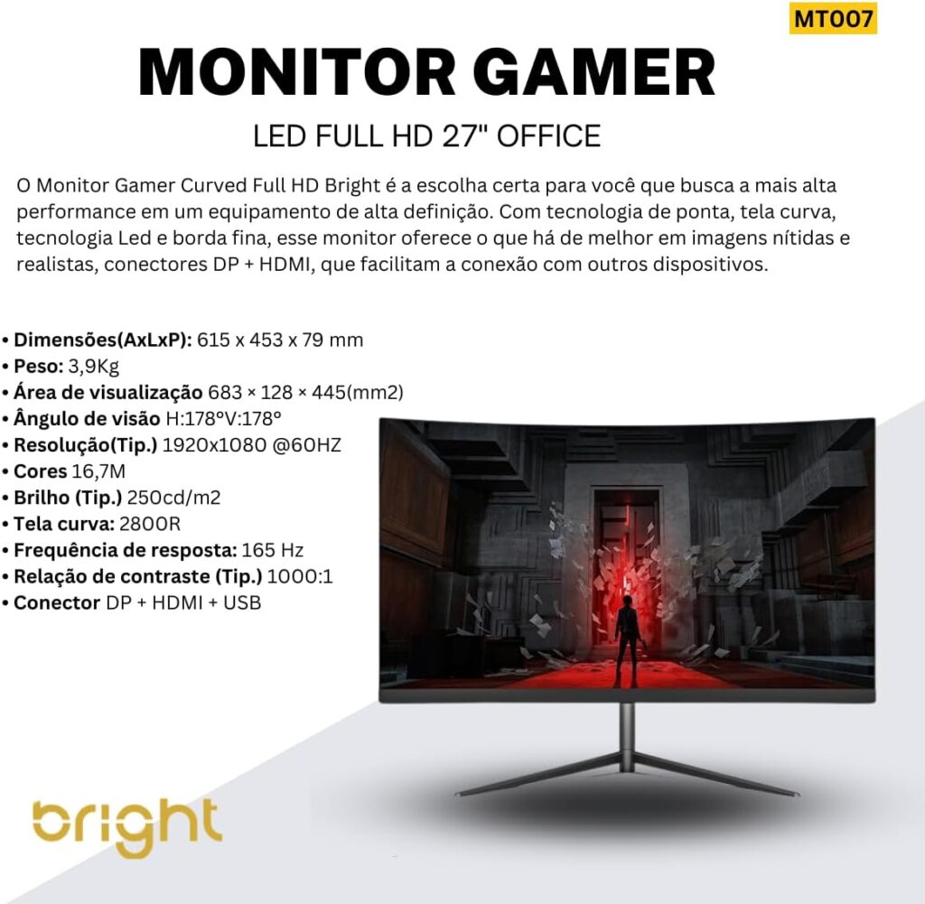 Monitor-Gamer-2-1024x1001 Monitor Gamer Curvo 27 Bright: O Custo-Benefício de 2025?